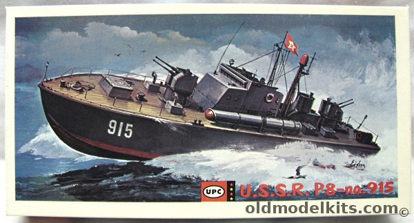 UPC 1/87 USSR Patrol Torpedo Boat PT-8 - No. 915 for Motorizing, 5008-100 plastic model kit